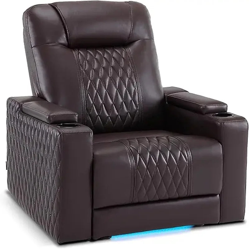 Mosswell - Power Recliner With Adj Headrest - Toffee
