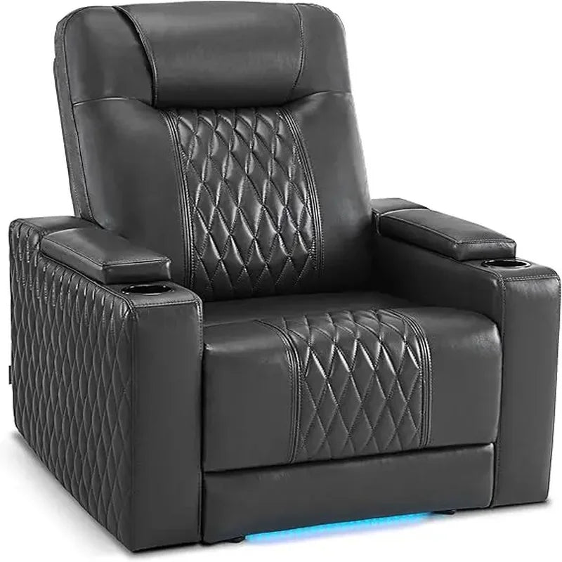 Mosswell - Power Recliner With Adj Headrest - Toffee
