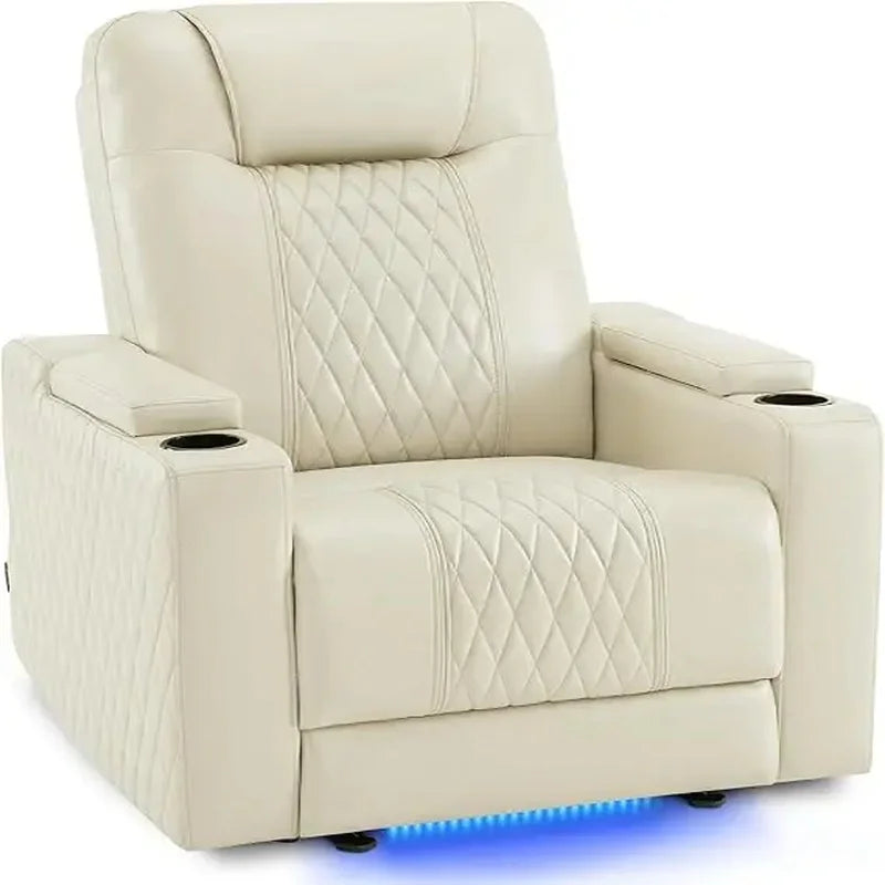 Mosswell - Power Recliner With Adj Headrest - Toffee