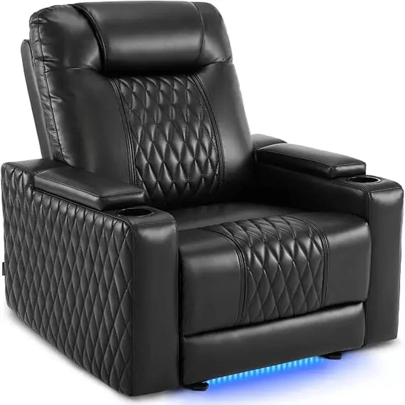 Mosswell - Power Recliner With Adj Headrest - Toffee